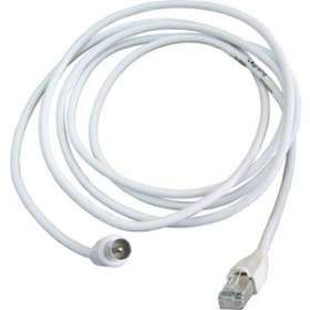 Cordon balun RJ45 - TV connecteur IEC '9,52' - L 2 m - Blanc (Terrestre)|Tonna-TOQ828611