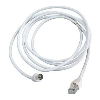 Cordon balun RJ45 - TV connecteur IEC '9,52' - L 2 m - Blanc (Terrestre)|Tonna-TOQ828611