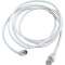 Cordon balun RJ45 - TV connecteur IEC '9,52' - L  2 m - Blanc (Terrestre)