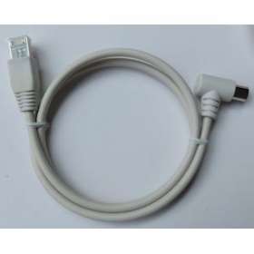 Cordon balun RJ45 - TV connecteur IEC '9,52' coudé - L 0,80 m - Blanc|Tonna-TOQ828610