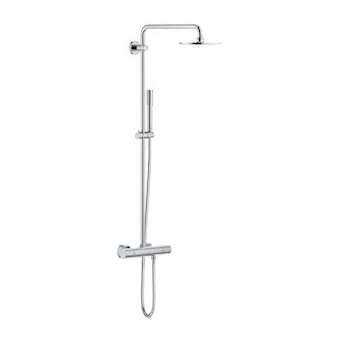 Colonne de douche avec mitigeur thermostatique Rainshower System 210 Chromé|Grohe-GO227032001