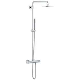 Colonne de douche avec mitigeur thermostatique Rainshower System 210 Chromé|Grohe-GO227032001