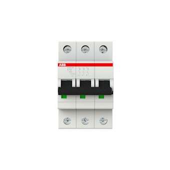 Disjoncteur S203M 3P 63A Courbe C Raccordement à vis - 15KA (3Modules)|ABB-ABB354344