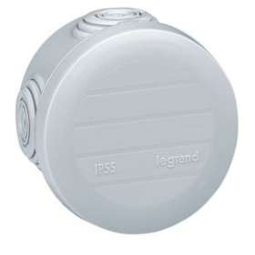 Boîte de dérivation ronde Plexo D60mm hauteur 40mm - gris RAL7035|Legrand-LEG092001