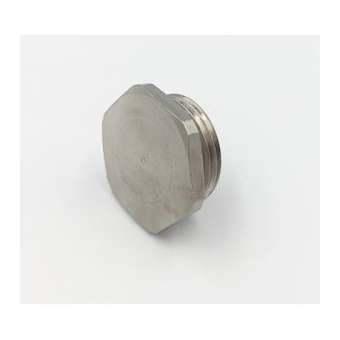 Bouchon plat 6 pans - ISO16 - laiton nickelé|Eaton Capri-CAP197164