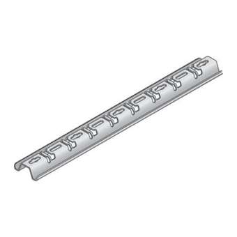 Rail S100U, 2m, SZ. Système universel pour chemins de câbles tôle et fil.|Niedax France-NDX747110