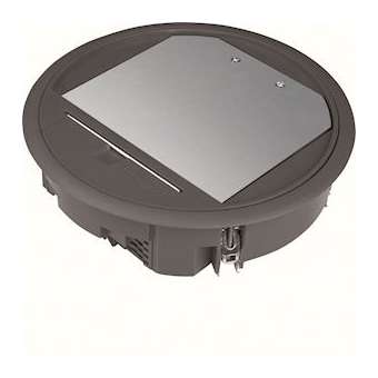 Boîte de sol ronde 12 modules noire|Hager-HAGVR06059005