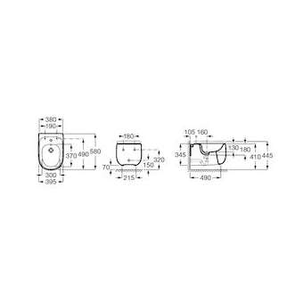 beyond bidet susp perle|Roca france-ROAA3570B6630