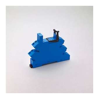 Support 10A 250V 24V AC/DC, pour séries 4452 ou 4161, bleu, à ressort|Finder-FID93520024