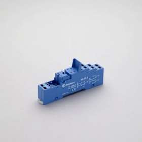 Support 10A 250V séries 4051, 4052, 4061,bleu, étrier métal, à ressort|Finder-FID95553SPA