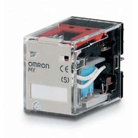Relais miniature, indicateurdel, diode, 24vcc, 2rt, 10a, montage socle|Omron electronics-OMRMY2N-D224VDC(S)