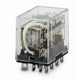 Relais de puissance, 24 vc.c., 4 inverseurs, 10 a, montage sur socle|Omron electronics-OMRLY424VDC