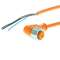 Connecteur m12, inox, 4 broches, angle droit, pvc, à visser, câble 10m|Omron electronics-OMRY92E-S12PVC4A10M-L
