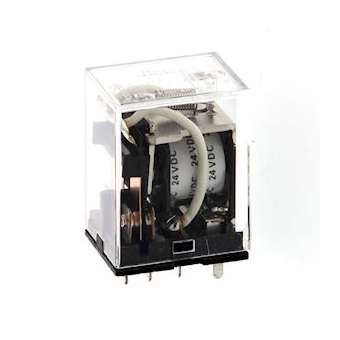 Relais de puissance, 24 vc.a., 2 inverseurs, 10 a, montage sur socle|Omron electronics-OMRLY224VAC