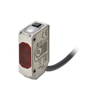Capteur photoélectrique, BGS, 200 mm, LED rouge, PNP 2 m|Omron electronics-OMRE3AS-L200MT2M