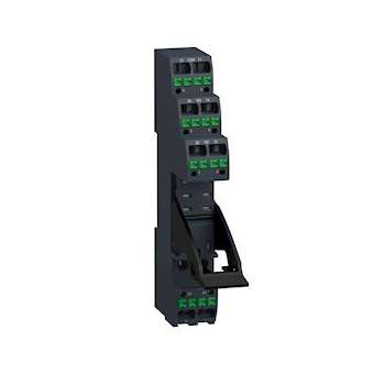 RGZ push-in socket with clamp, separate contact, for RXG2 relays|Schneider Electric-SCHRGZE08P