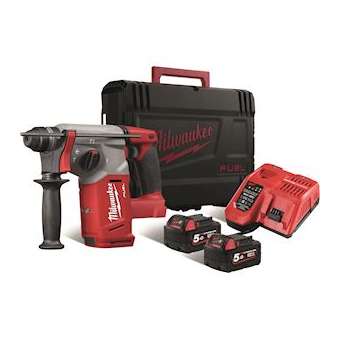 Perforateur SDS+ sans fil 18 V livré avec 2 batteries 5 Ah et chargeur|Bizline-BIZ790603