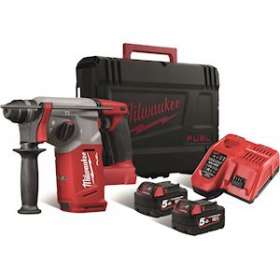 Perforateur SDS+ sans fil 18 V livré avec 2 batteries 5 Ah et chargeur|Bizline-BIZ790603