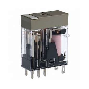 Relais compact, plaque d'identification, del, 230vca, 2rt, 5a, socle|Omron electronics-OMRG2R-2-SN230VAC(S)