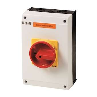 Inter de sécurité, +coffret, 3p+N, 63A|Eaton industries-EONP3-63-I4-SI-N
