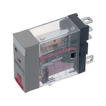 Relais, plaque identification, del, bouton-test, 12vcc, 1rt, 10a|Omron electronics-OMRG2R-1-SNI12VDC(S)