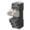 Socle, rail din / montage en surface, 31mm, 8 broches, borne push-in