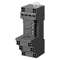 Socle, rail DIN, 31mm, 8 broches, borne push-in, levier long