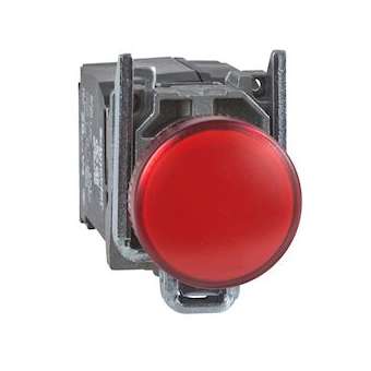 Harmony XB4 - voyant lumineux BA9s - D22 - rouge - 230V - vis étrier|Schneider Electric-SCHXB4BV44