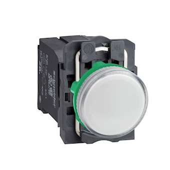 Harmony XB5 - voyant lumineux BA9s - D22 - blanc - 230V - vis étrier|Schneider Electric-SCHXB5AV41