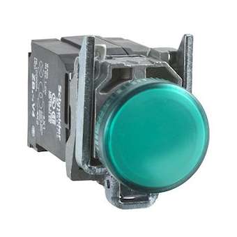 Harmony XB4 - voyant lumineux BA9s - D22 - vert - 230V - vis étrier|Schneider Electric-SCHXB4BV43