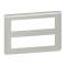 Plaque de finition Mosaic pour 2x8 modules alu|Legrand-LEG079337L