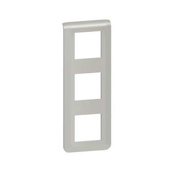 Plaque de finition verticale Mosaic pour 3x2 modules alu|Legrand-LEG079323L