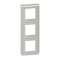 Plaque de finition verticale Mosaic pour 3x2 modules alu|Legrand-LEG079323L