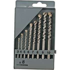 Coffret de 8 forets béton pro-cylindriques 3/4/5/6/7/8/9/10|Bizline-BIZ700195