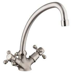 Mélangeur évier bec mobile col cygne pvd grey acier|Paini france-PIN1885PW