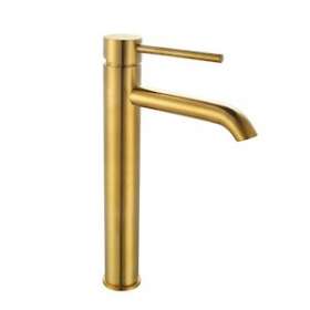 Mitigeur de lavabo réhaussé cox or brossé|Paini france-PIN78OB205