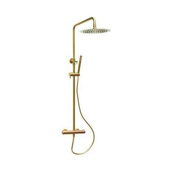 Colonne de douche thermostatique loggia cox or brossé|Paini france-PIN78OB250TH