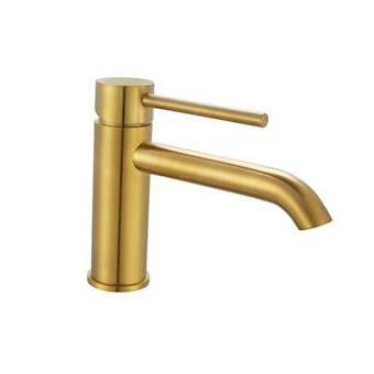 Mitigeur de lavabo bas bec long cox or brossé|Paini france-PIN78OB211BL