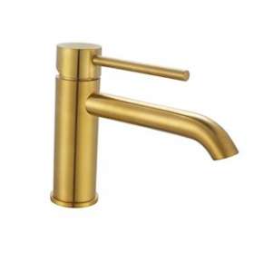 Mitigeur de lavabo bas bec long cox or brossé|Paini france-PIN78OB211BL