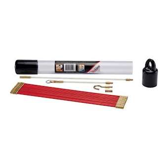Kit de 9 baguettes tire-fils 3 m D 5 mm rouges|Bizline-BIZ700131
