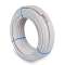 Couronne filmée cuivre 0708mm 1/4-5/8 isole pe blanc 20m