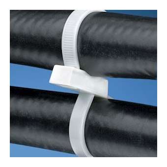 Collier PLT double boucle,300x4,8mm,PA 6,6,Naturel,Cdt.1000 (sachet)|Panduit Composants Industriels-PNUPLB3S-M