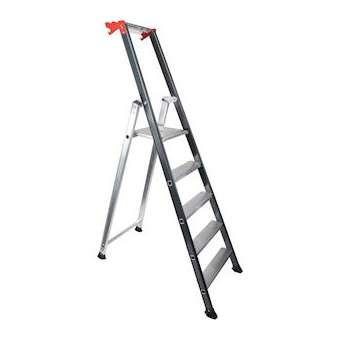 Marchepied aluminium montants laqués 7 marches|Bizline-BIZ730947