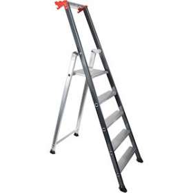 Marchepied aluminium montants laqués 7 marches|Bizline-BIZ730947