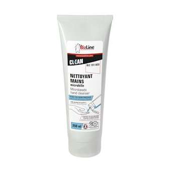 Nettoyant pour les mains microbilles avec ou sans rinçage en tube (250 ml)|Bizline-BIZ751023