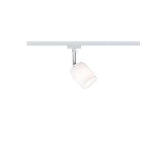 Spot Système URail Blossom max 1x10W G9 Blanc/Satin 230V Métal/Verre|Paulmann-PUA95342