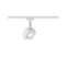 Spot Cube URail 1x8W Blanc/Chrome 230V Métal/Plastique dimmable|Paulmann-PUA95511