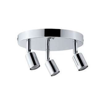 Spot FR Carolina IP44 max3x10W GU10 Chrome 230V métal|Paulmann-PUA66747