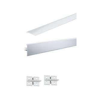 Kit Fonction Duo Profil 100cm avec 2clips + diffuseur Alu elox Alu|Paulmann-PUA70520