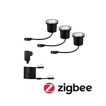 Encastré de sol Outdoor Plug & Shine Kit Starter IP65 RGBW 24V ZigBee|Paulmann-PUA94275